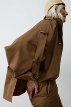 Sara cotton-gabardine trench jacket