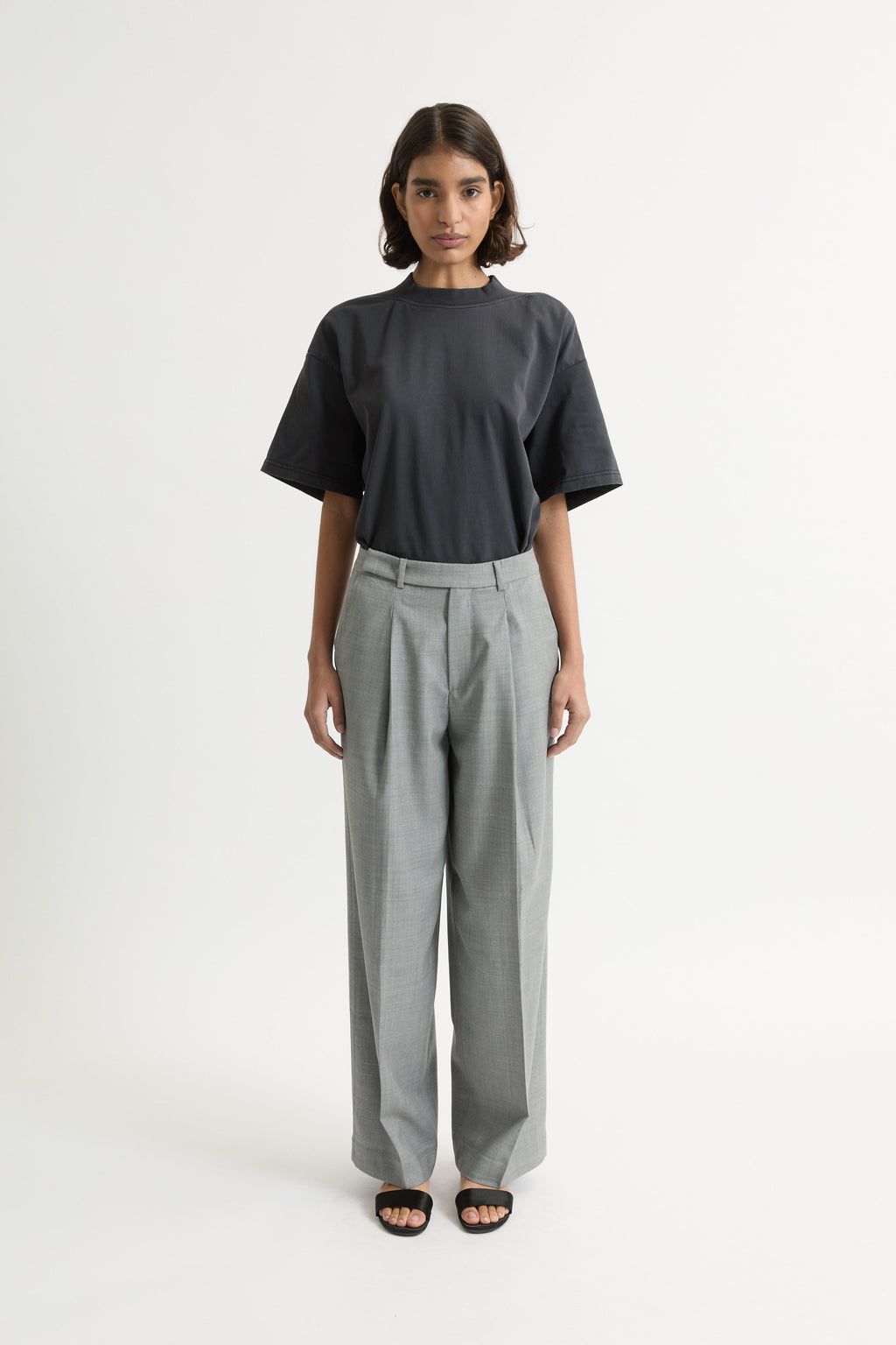 Ila merino wool straight-leg trousers