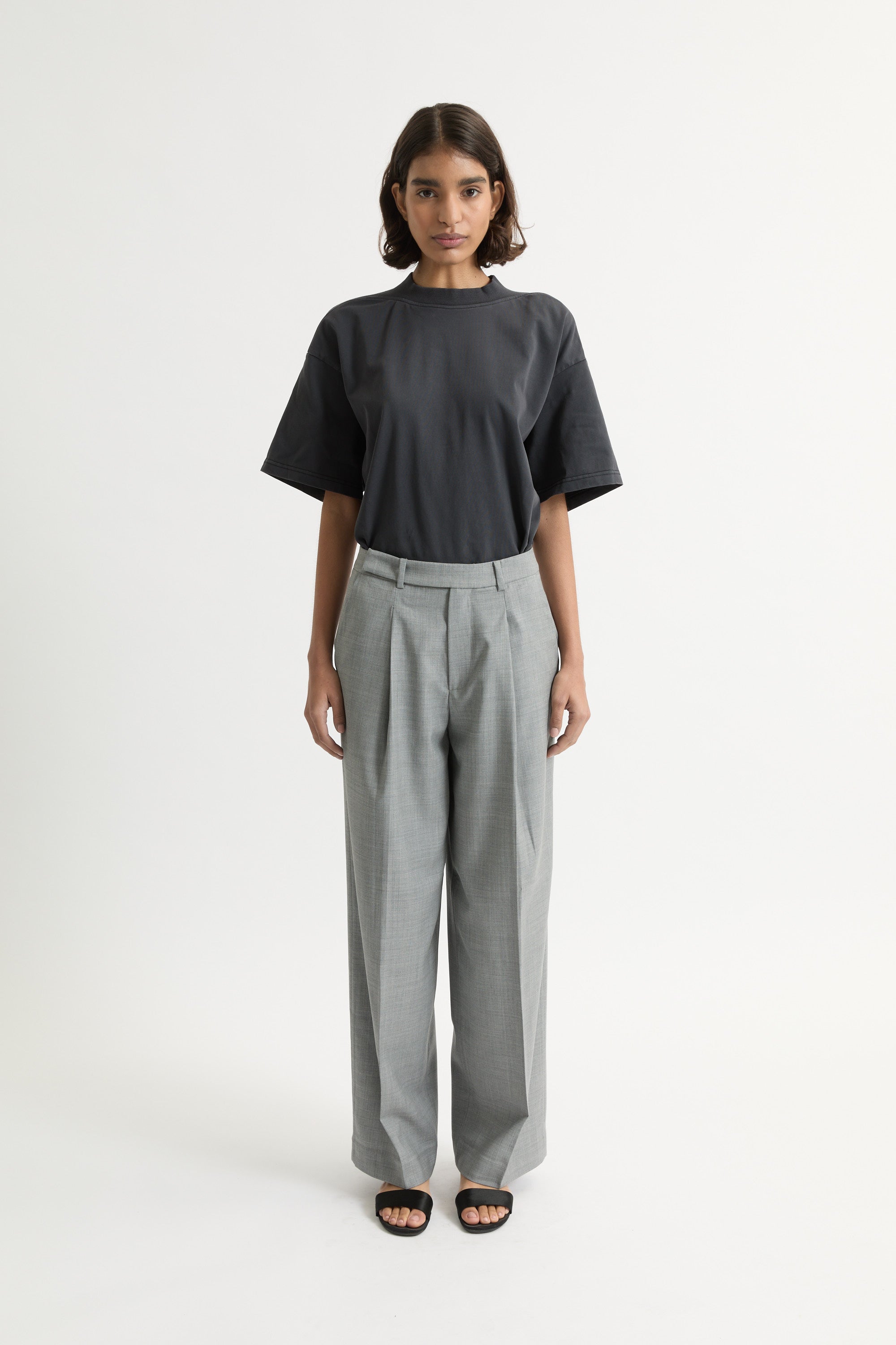 Ila merino wool straight-leg trousers