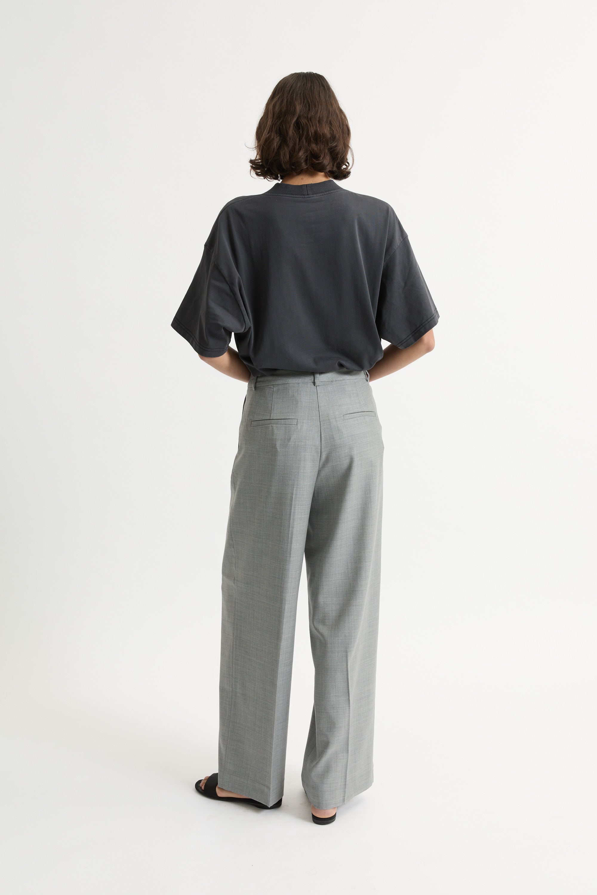 Ila merino wool straight-leg trousers