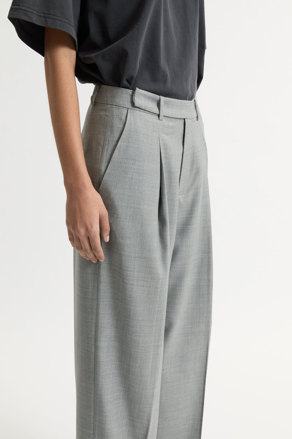 Ila merino wool straight-leg trousers
