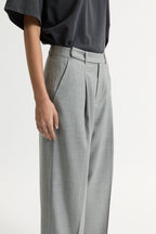 Ila merino wool straight-leg trousers