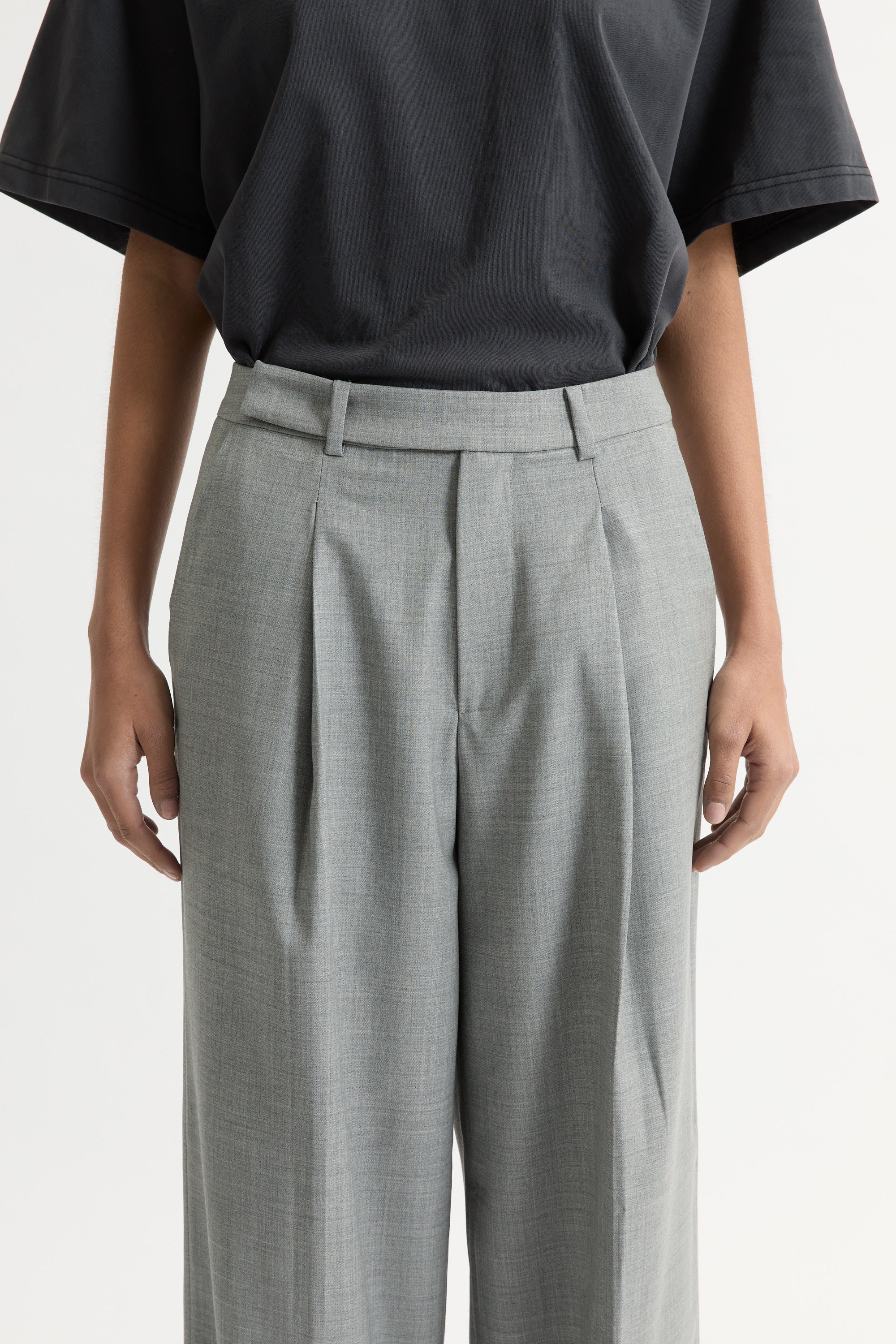 Ila merino wool straight-leg trousers