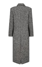 Harris Tapper Egon double-breasted herringbone wool-blend coat