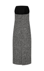 Harris Tapper Andree herringbone wool-blend midi dress