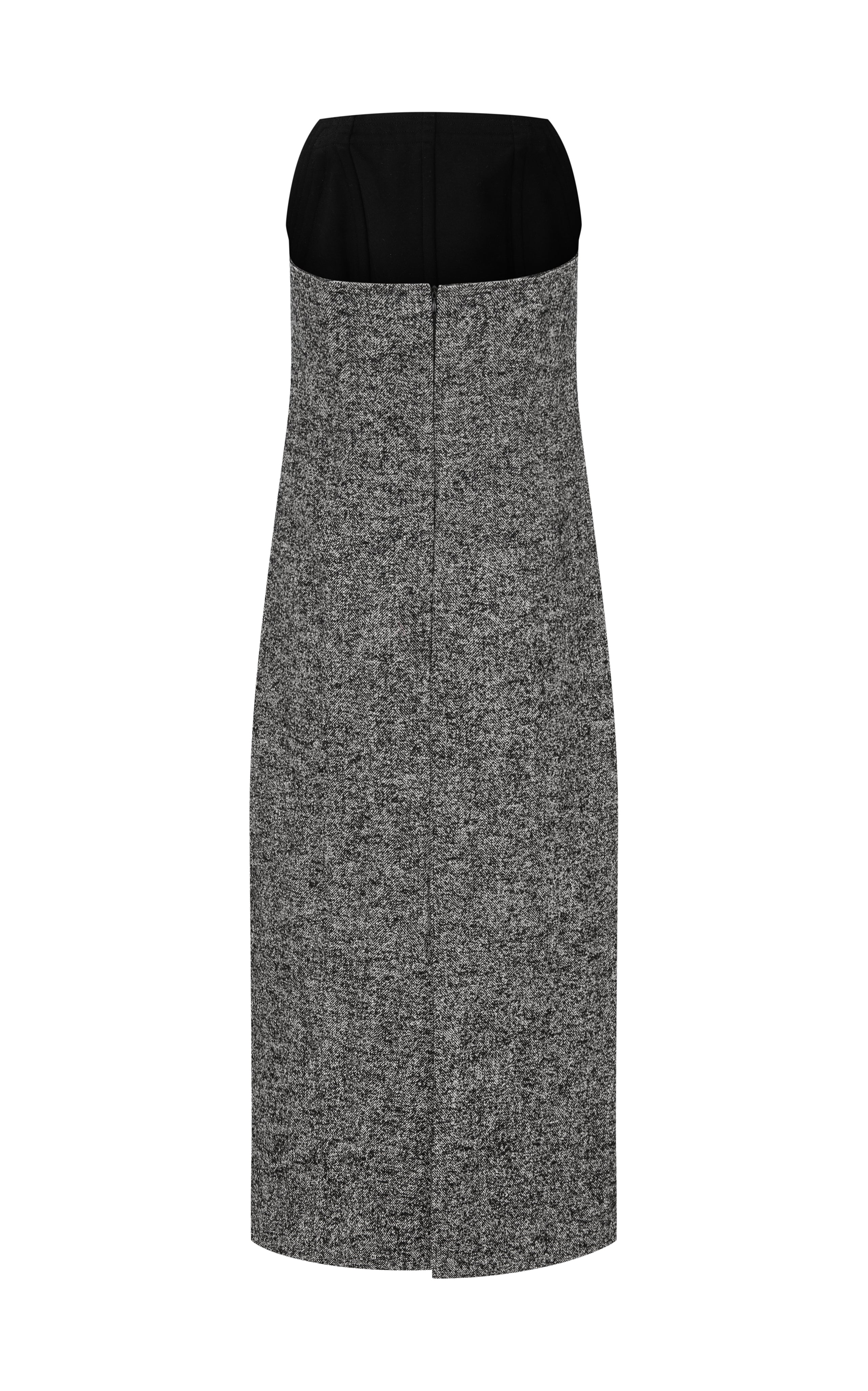 Harris Tapper Andree herringbone wool-blend midi dress
