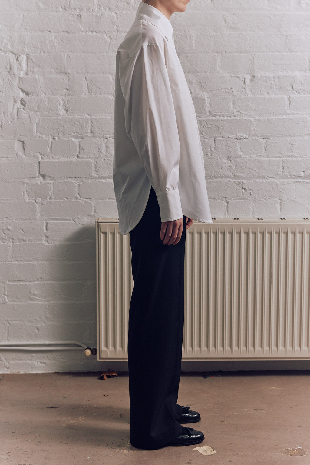Oversized cotton-poplin shirt