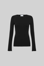 Cleo ribbed cotton-jersey top