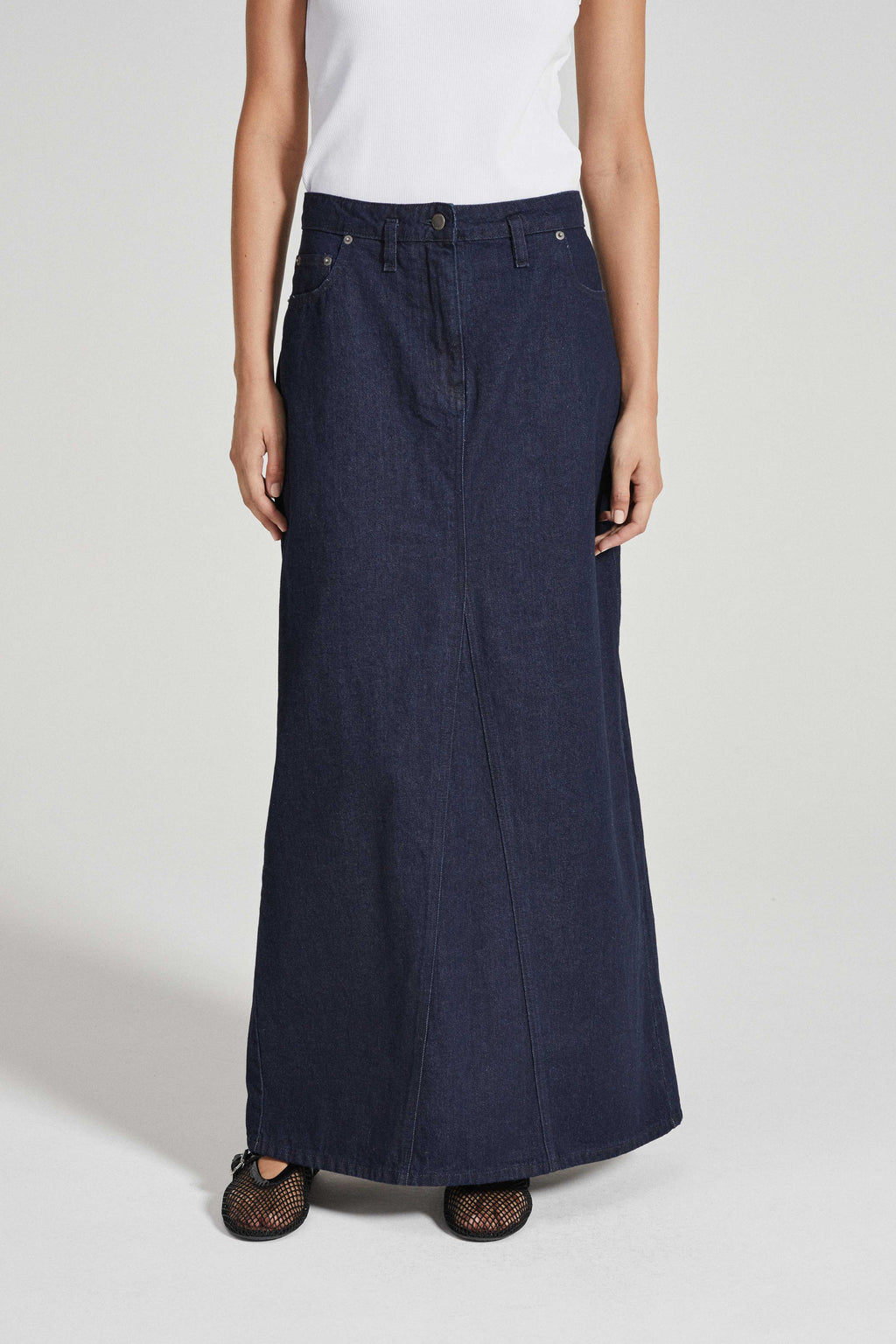 Felicity denim maxi skirt