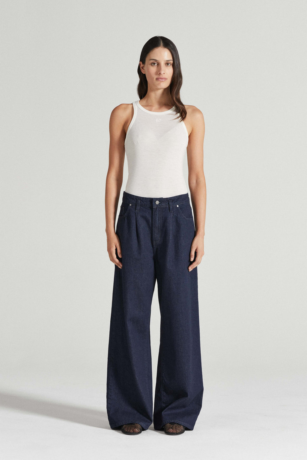 Felicity high-rise wide-leg jeans