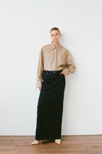 Felicity denim maxi skirt