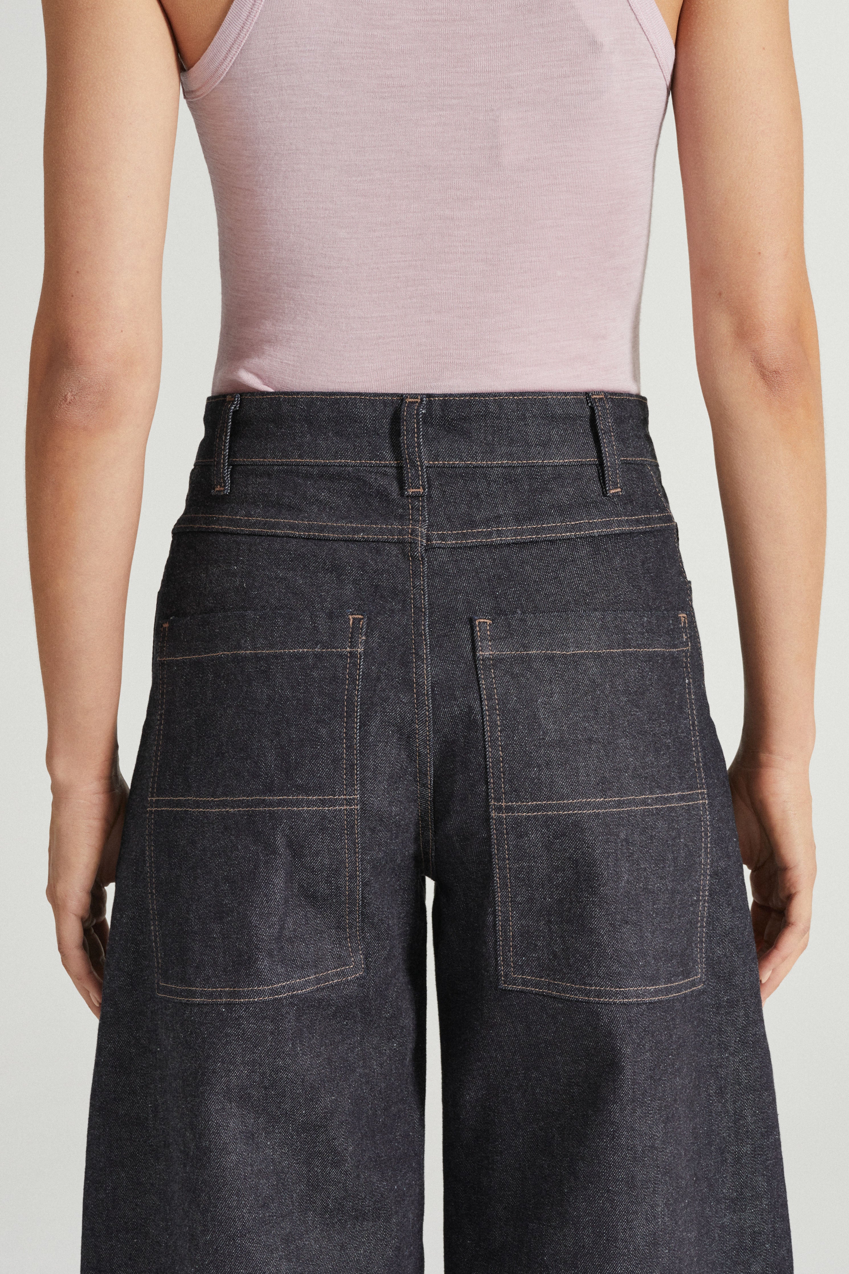 Emery high-rise barrel-leg jeans