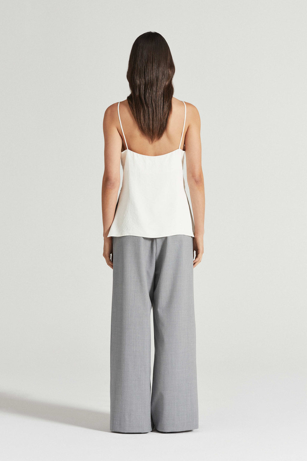 Lila crinkled-satin top