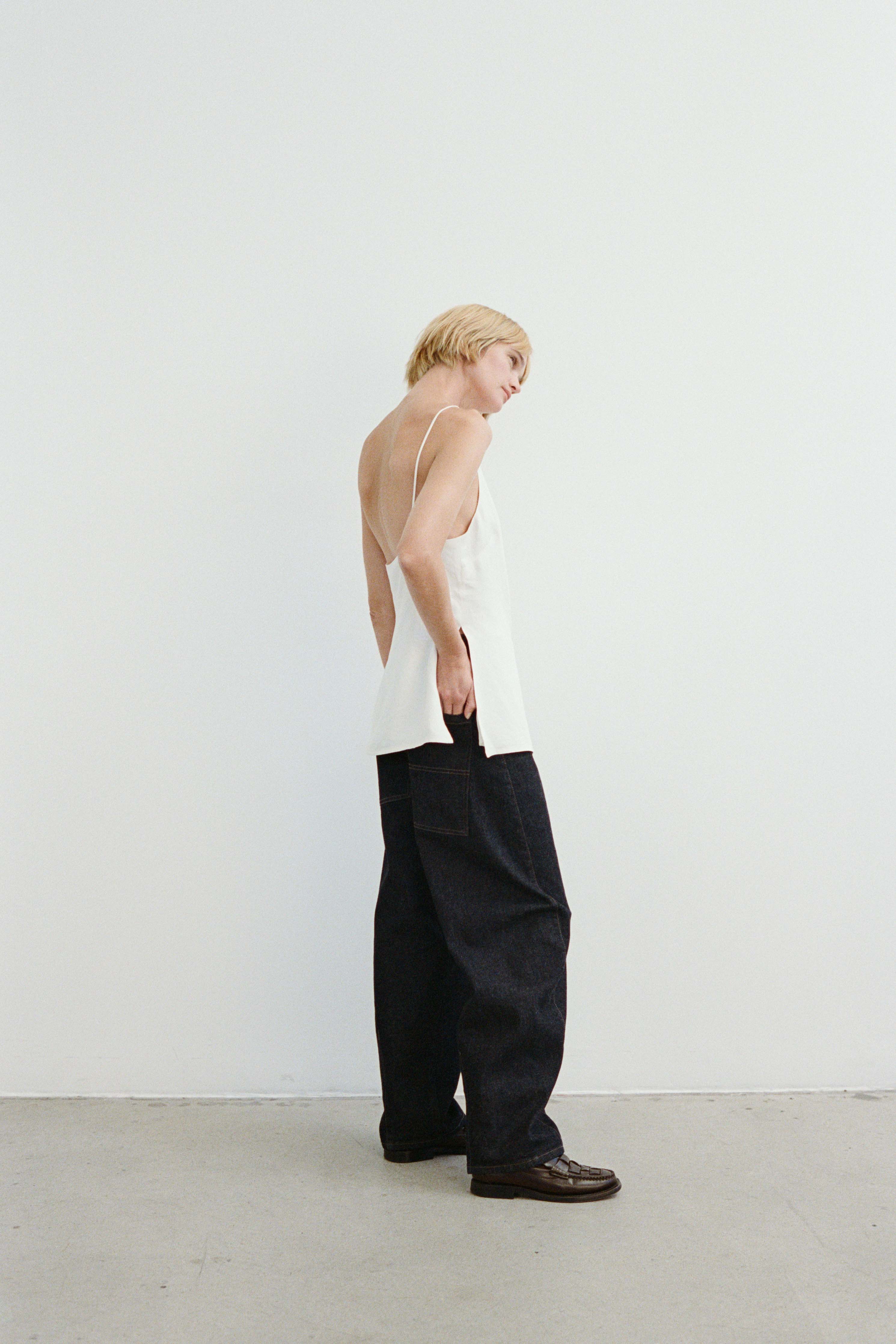 Emery high-rise barrel-leg jeans