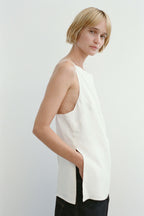 Lila crinkled-satin top