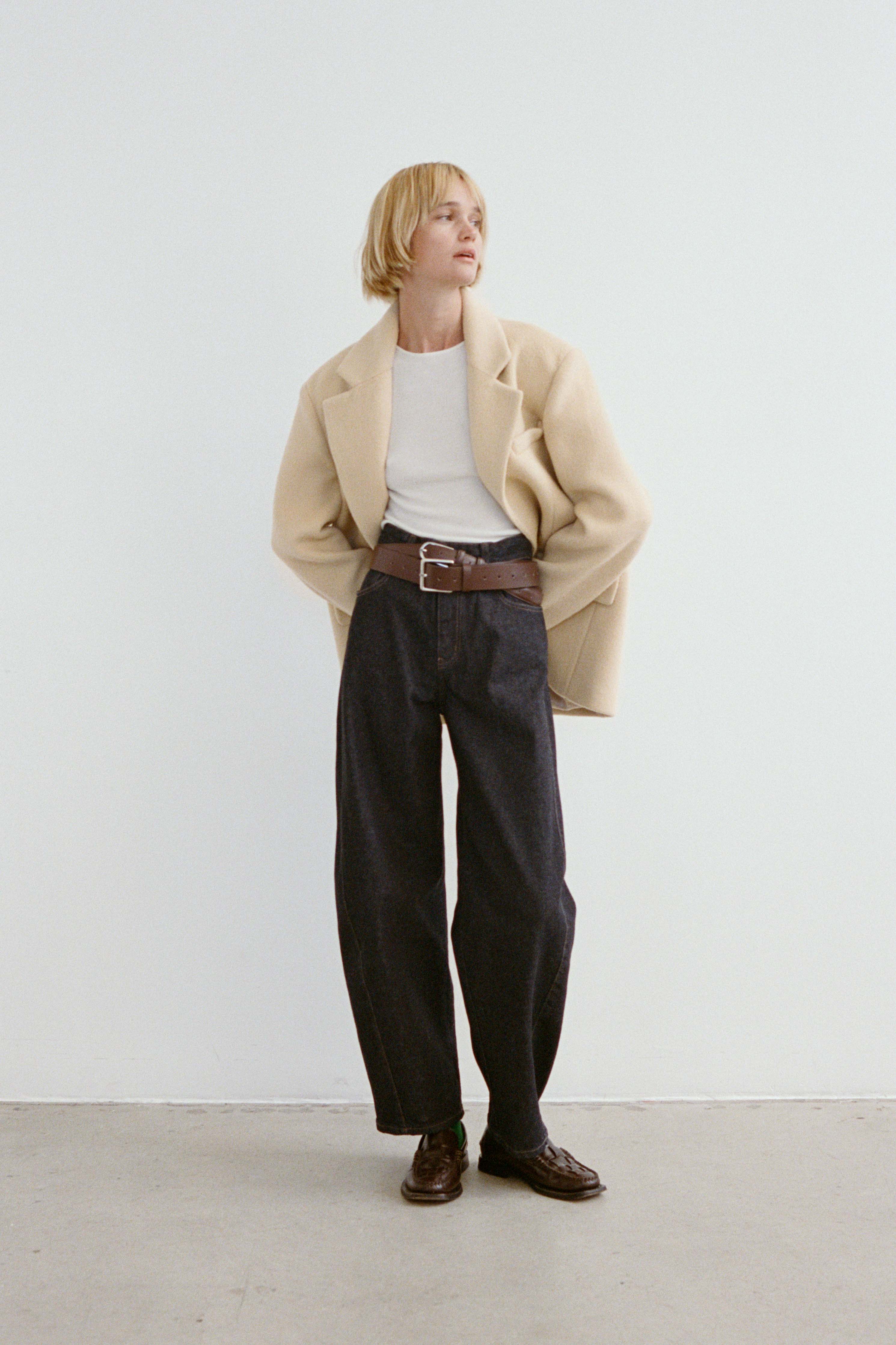 Emery high-rise barrel-leg jeans