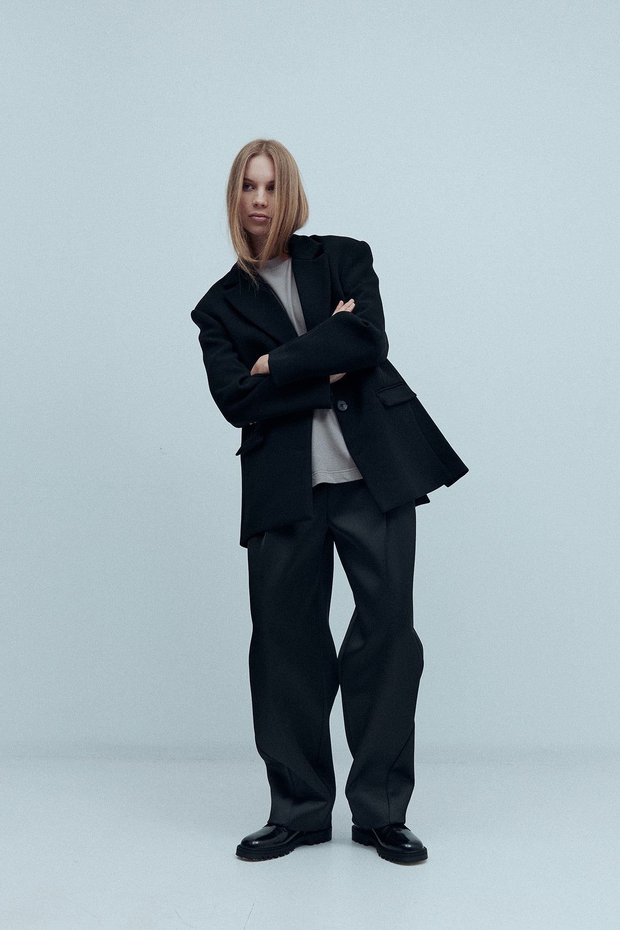 Harris Tapper Abel duchesse stretch-satin straight-leg pants