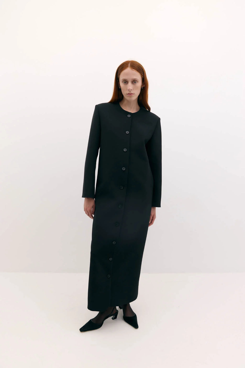Tilmens bonded crepe dress coat