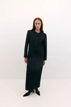 Tilmens bonded crepe dress coat