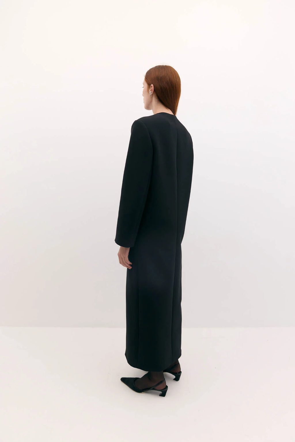 Tilmens bonded crepe dress coat