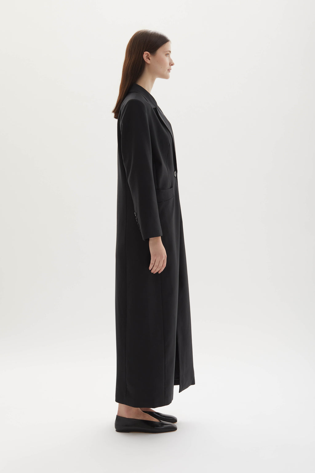 Allora merino wool double-breasted coat