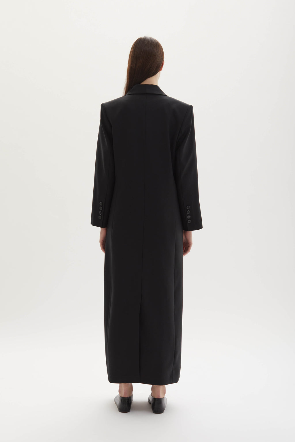Allora merino wool double-breasted coat