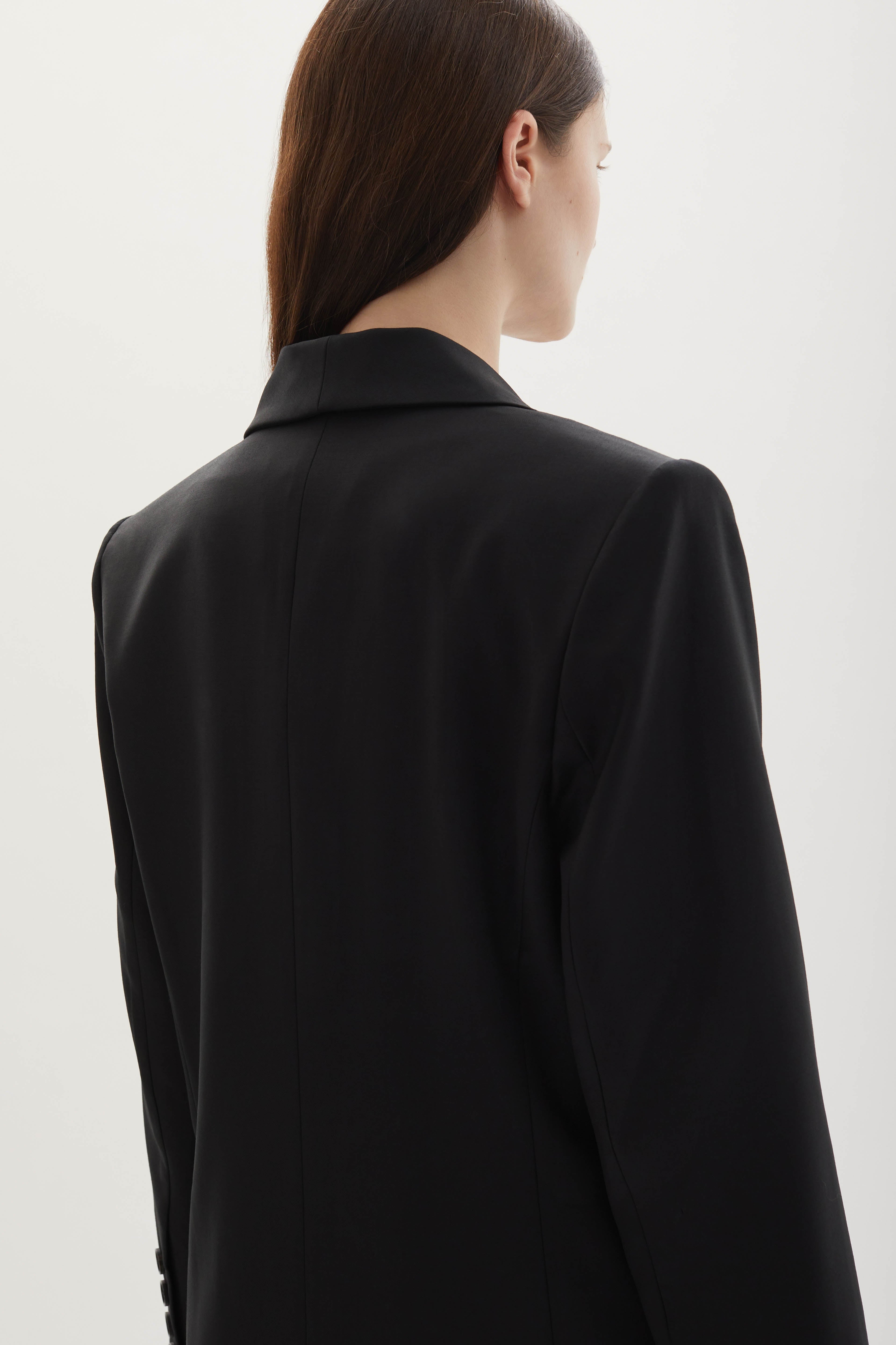 Allora merino wool double-breasted coat