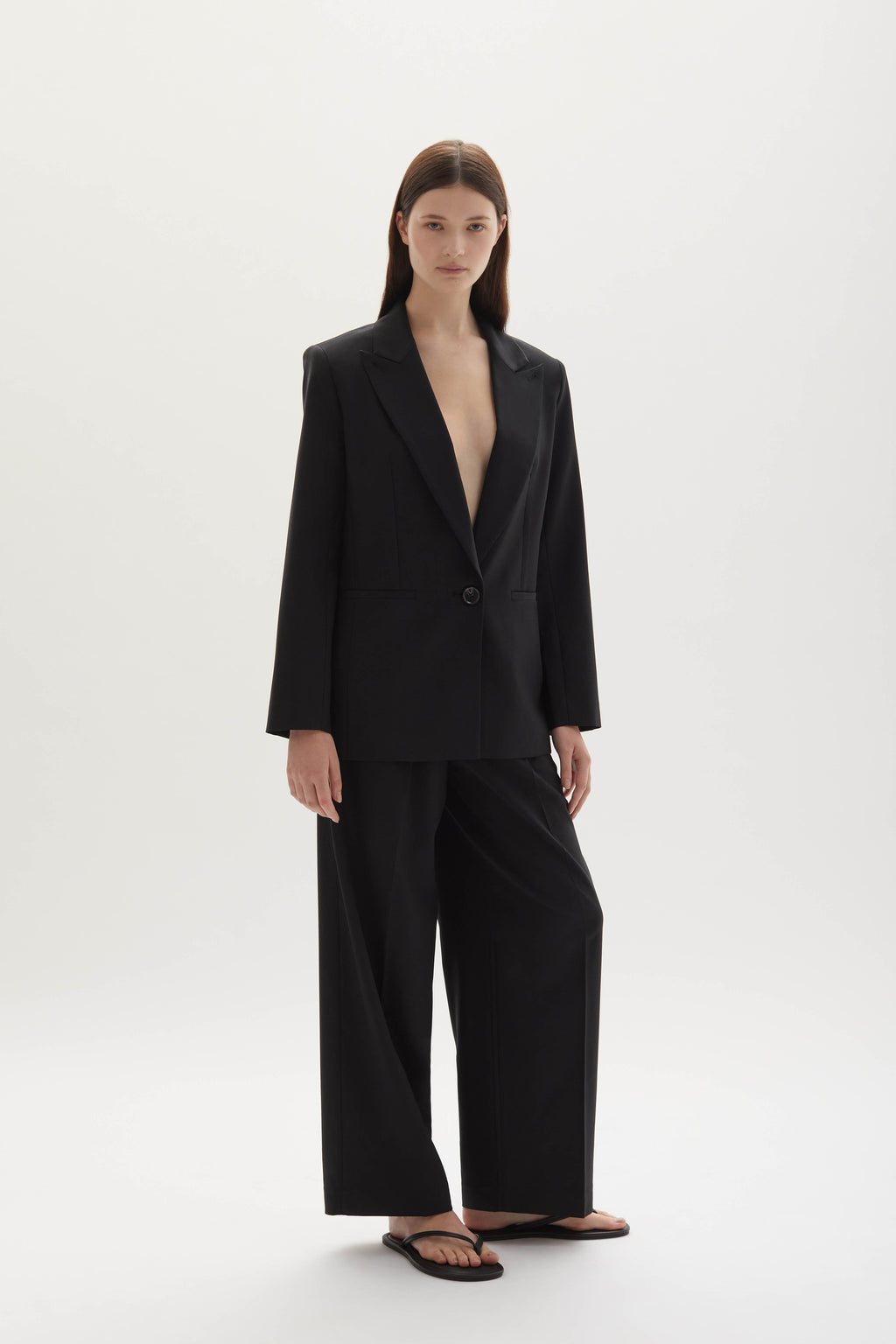 Ila merino wool straight-leg trousers