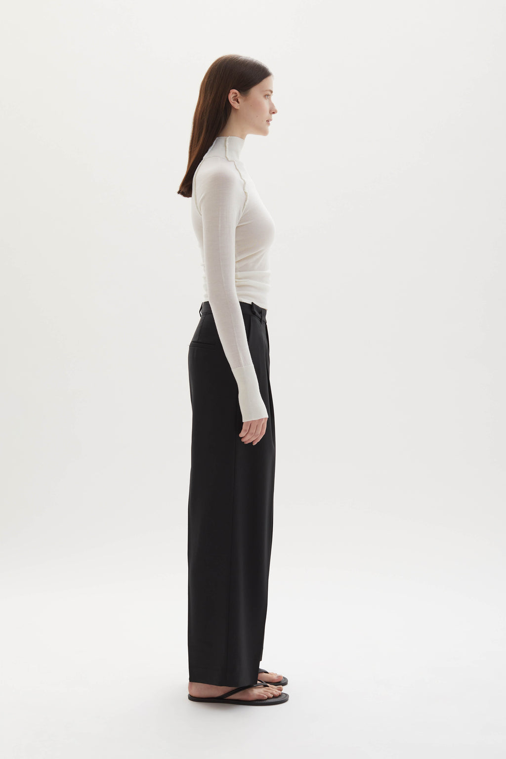 Ila merino wool straight-leg trousers