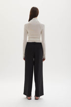 Ila merino wool straight-leg trousers