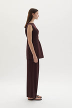 Ila merino wool straight-leg trousers