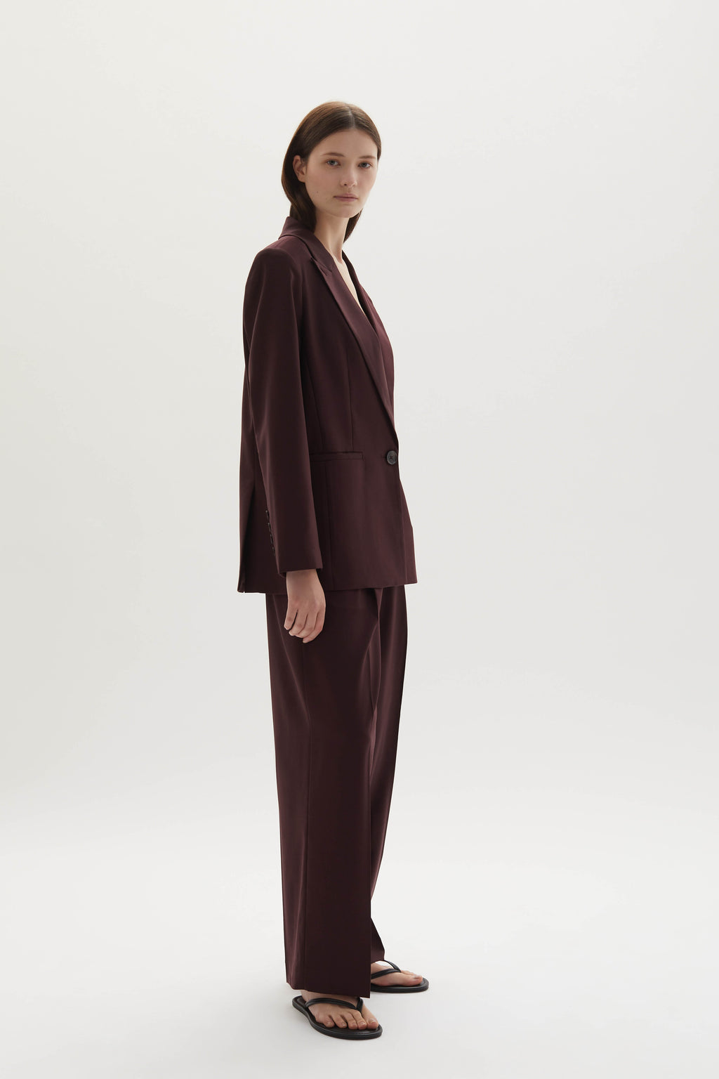 Ila merino wool straight-leg trousers