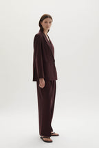 Ila merino wool straight-leg trousers