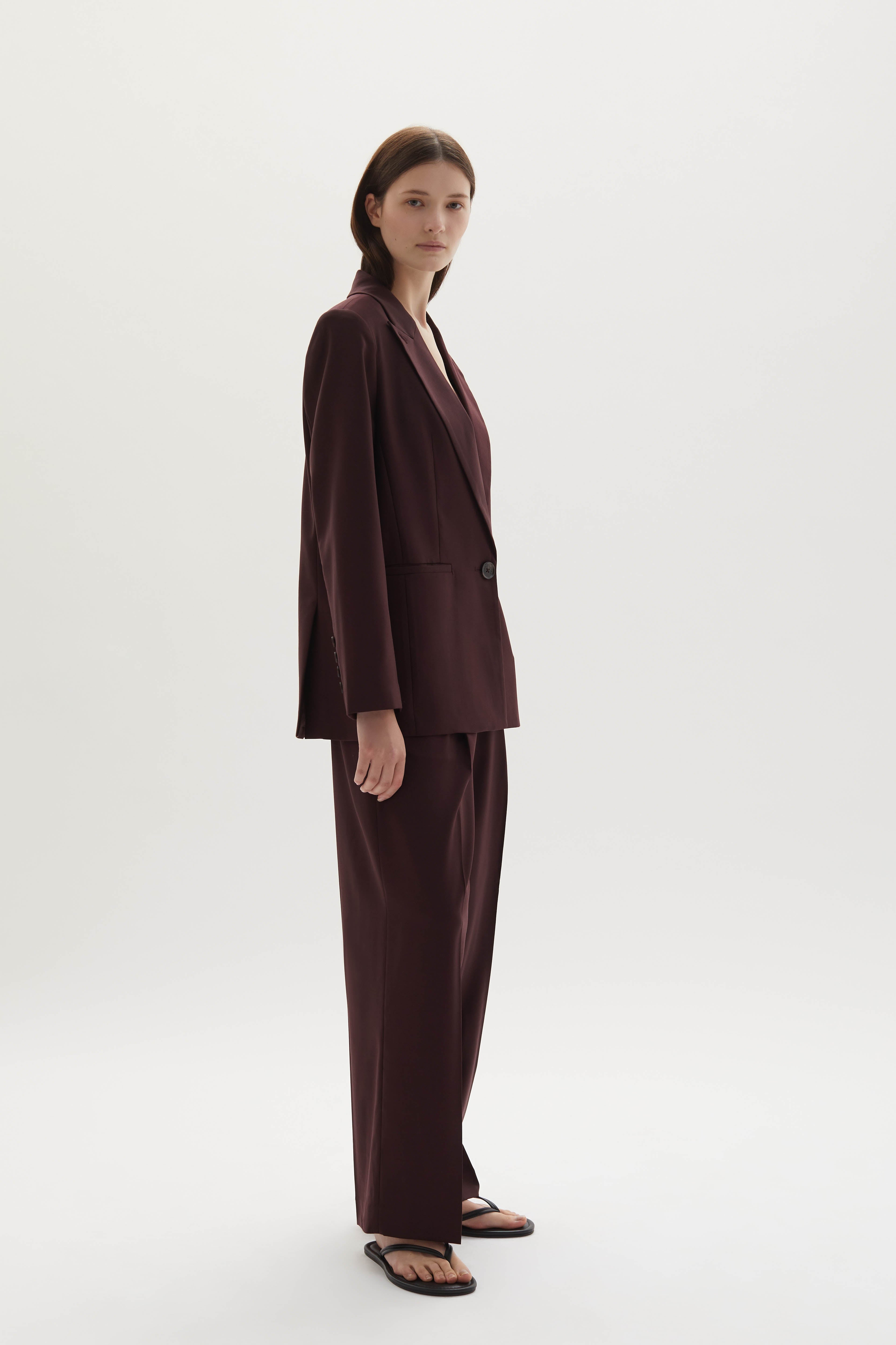 Ila merino wool straight-leg trousers