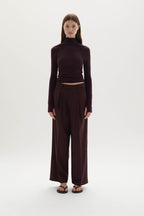 Ila merino wool straight-leg trousers