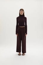 Ila merino wool straight-leg trousers