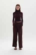 Ila merino wool straight-leg trousers