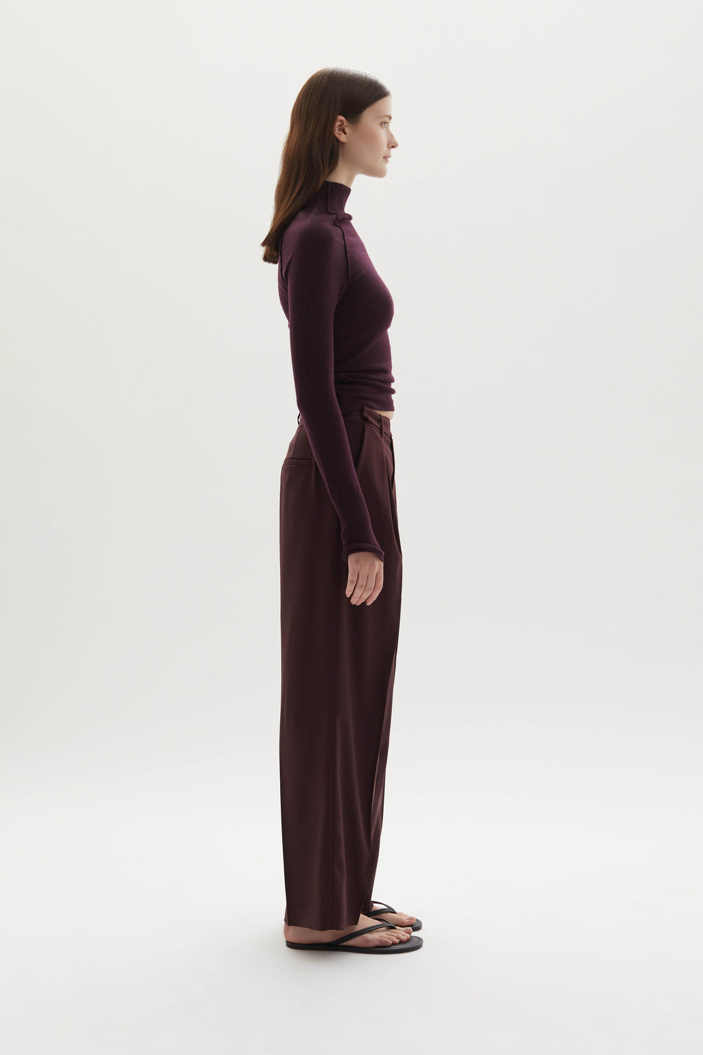 Ila merino wool straight-leg trousers