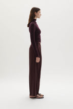 Ila merino wool straight-leg trousers