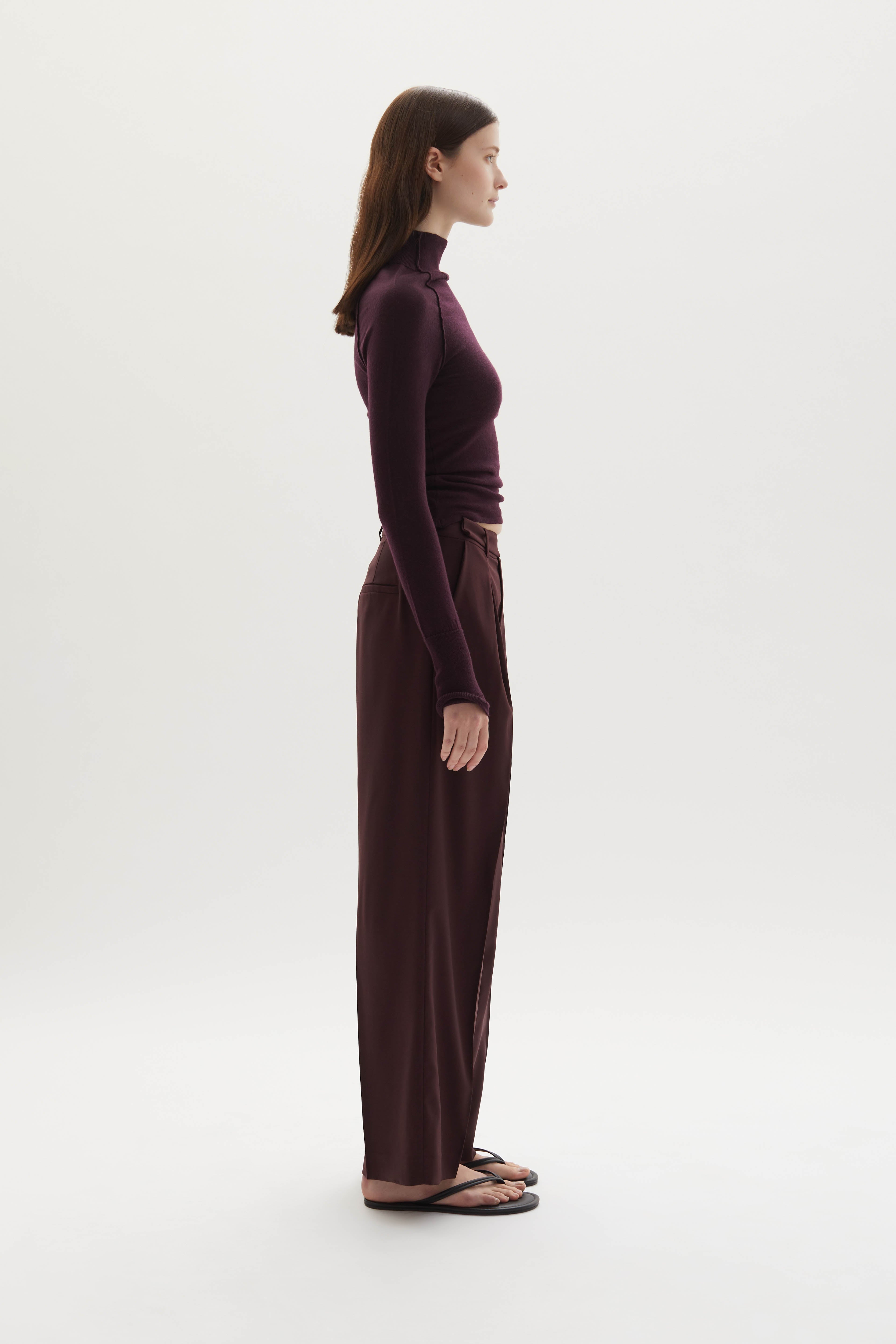 Ila merino wool straight-leg trousers