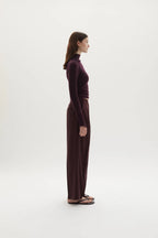 Ila merino wool straight-leg trousers