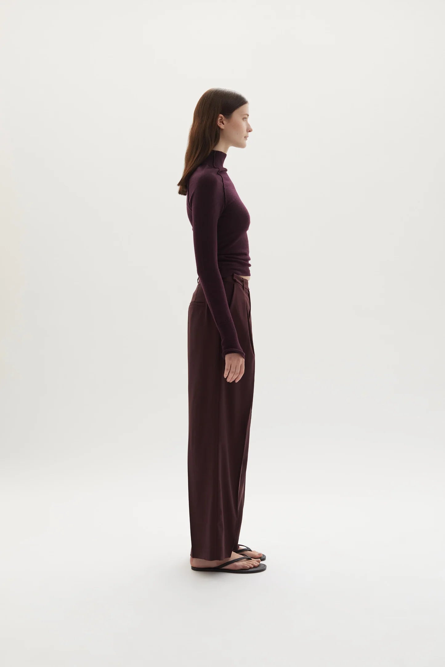Ila merino wool straight-leg trousers