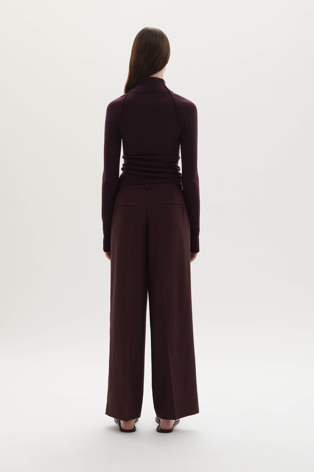 Ila merino wool straight-leg trousers
