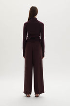 Ila merino wool straight-leg trousers