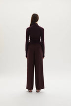 Ila merino wool straight-leg trousers