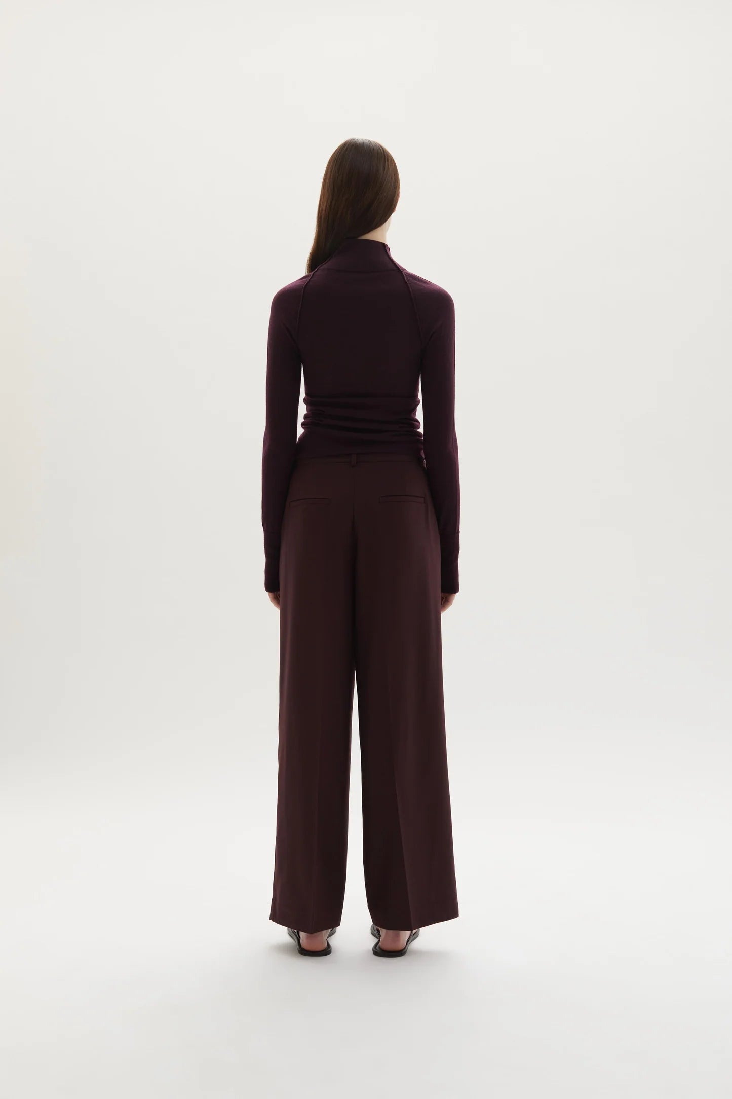Ila merino wool straight-leg trousers