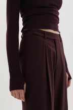 Ila merino wool straight-leg trousers