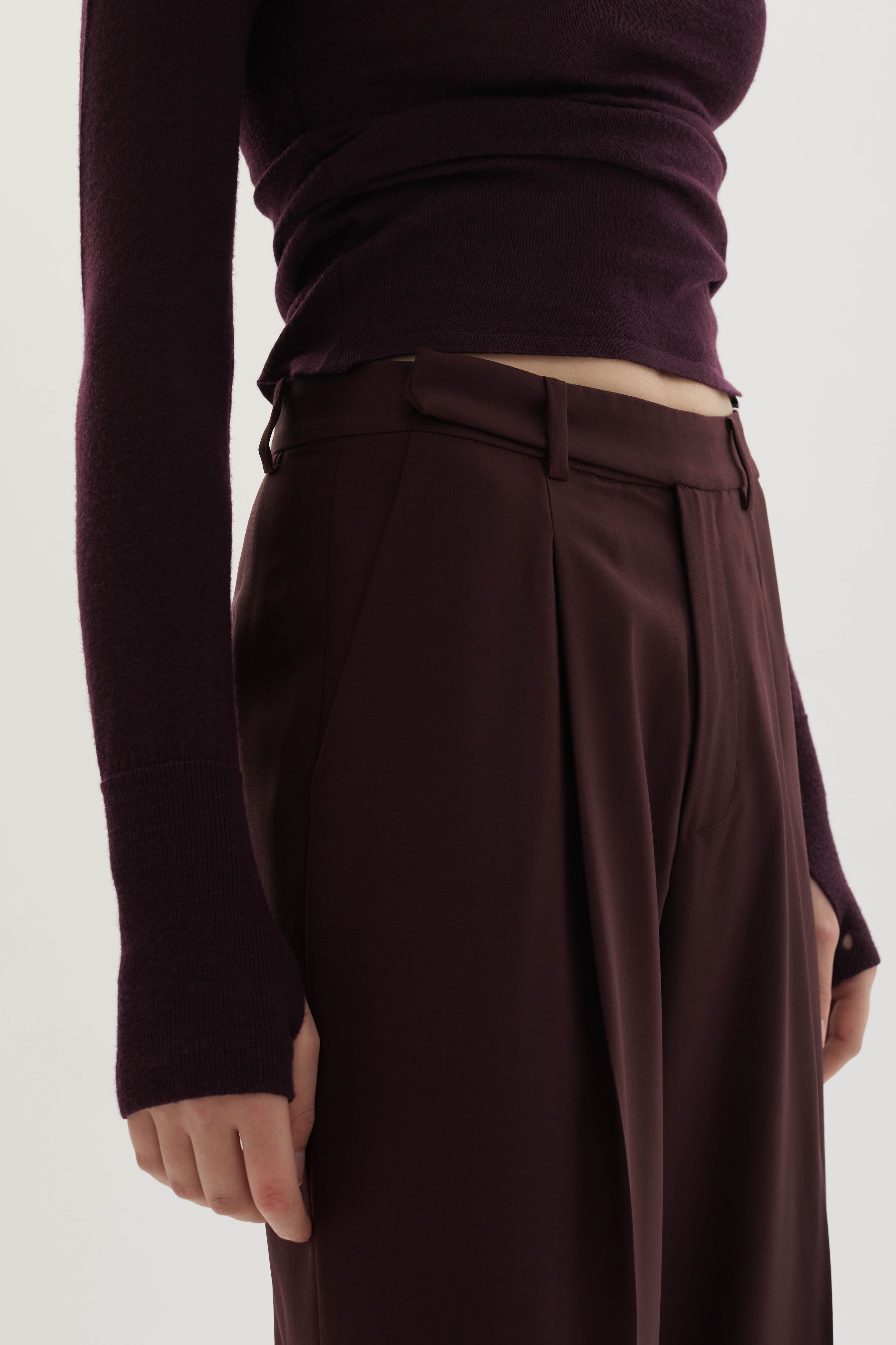 Ila merino wool straight-leg trousers