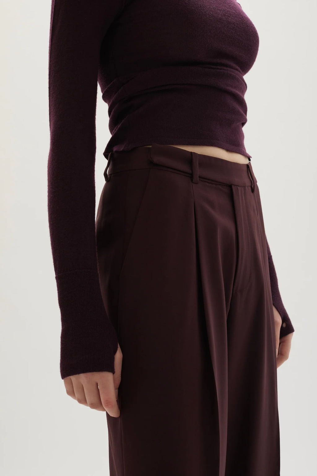 Ila merino wool straight-leg trousers