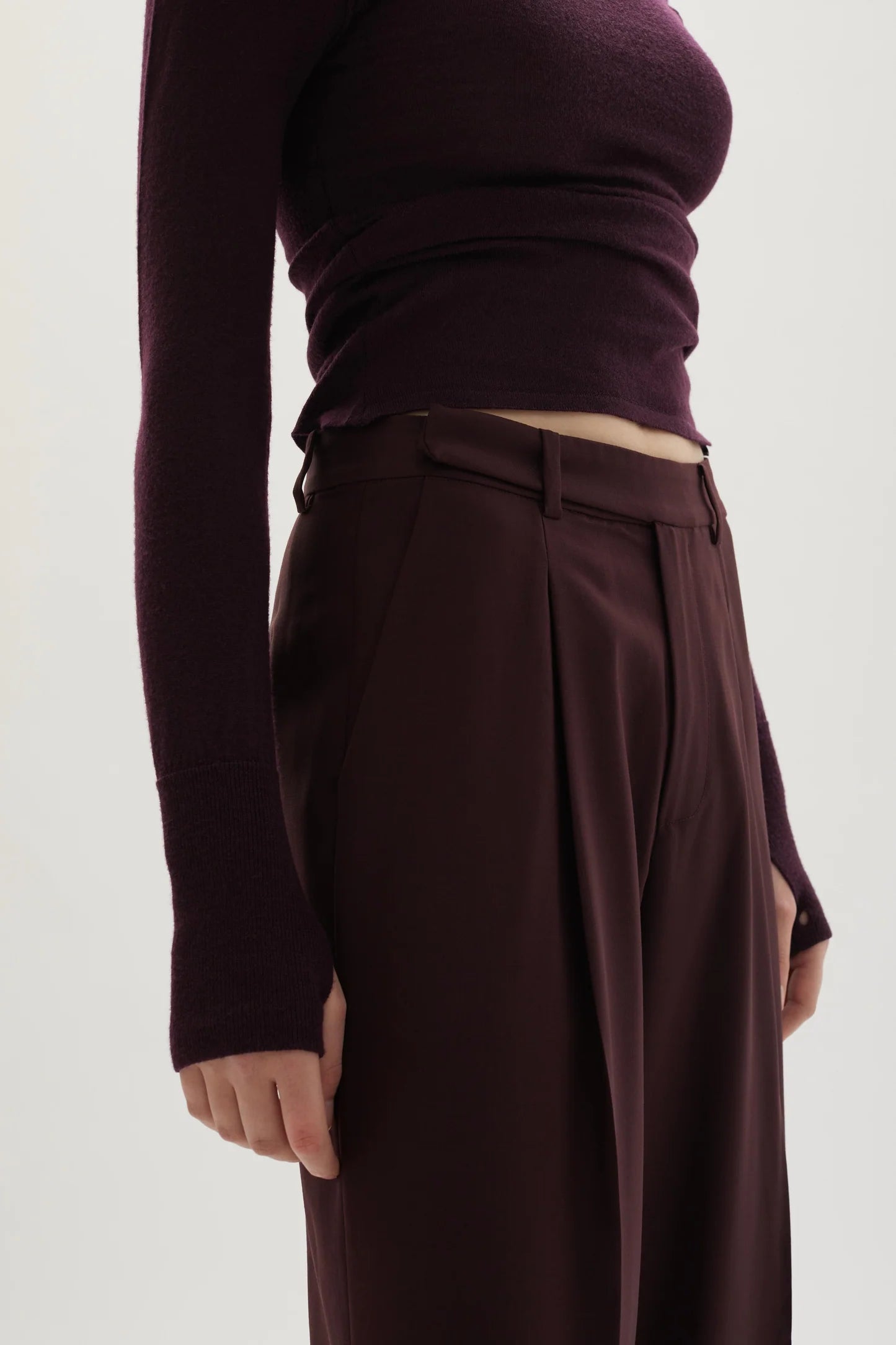 Ila merino wool straight-leg trousers